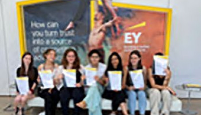English School Students attend EY Summer Internship Programme - towards a better working world.